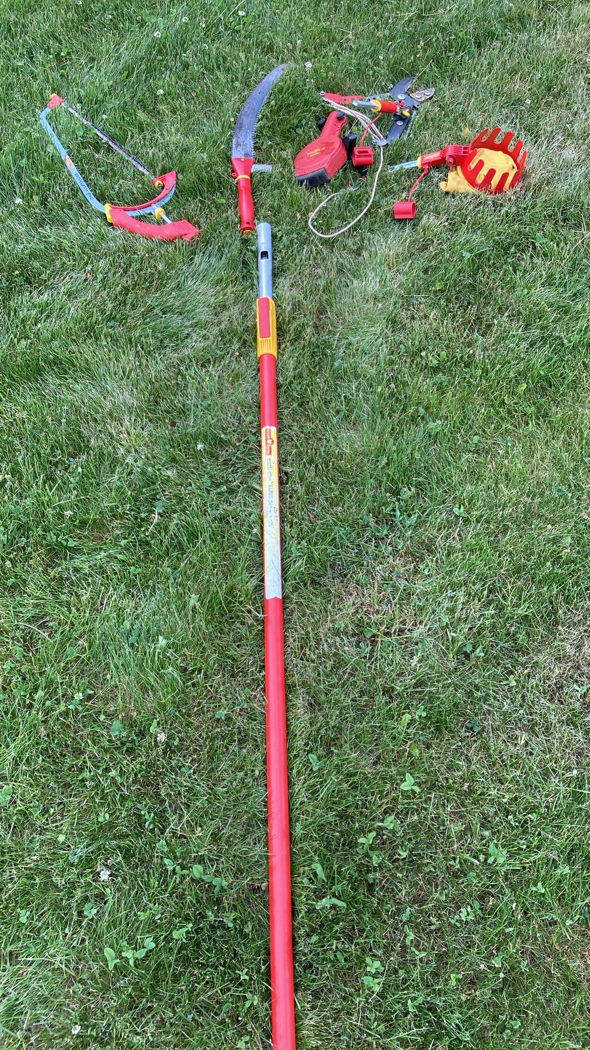 Teleskopstab mit Aufsätzen